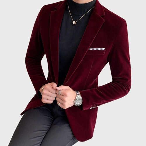 Drune | stilvoller Samt-Blazer für Männer