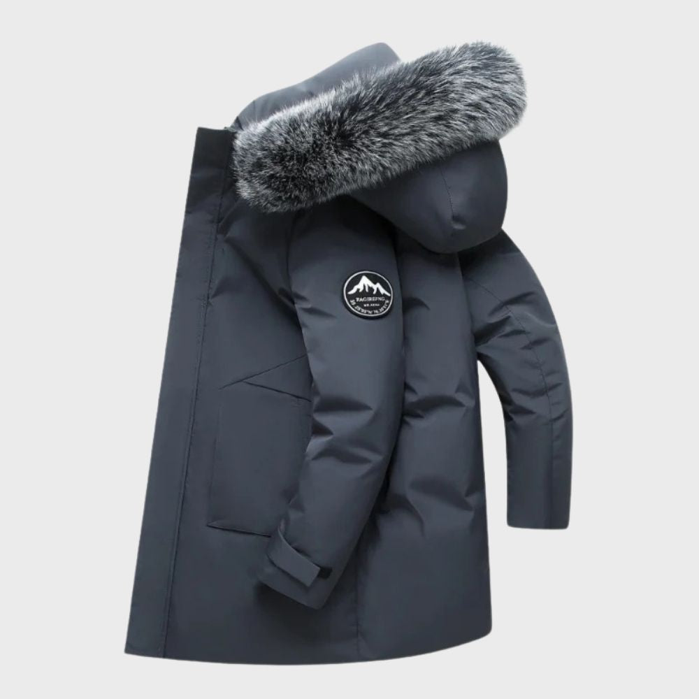 Drune | Thermo Wasserdichte Jacke für Den Winter mit Fell
