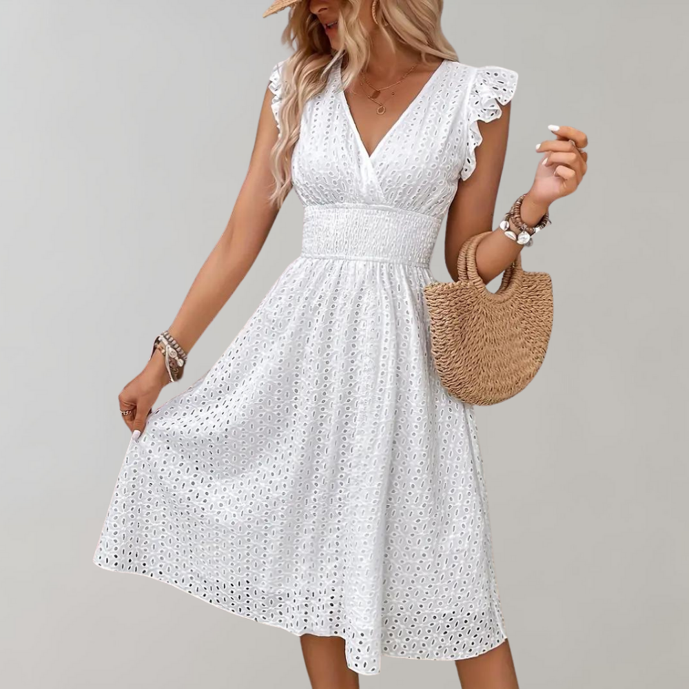 Drune - Elegantes Sommerkleid mit Rüschen