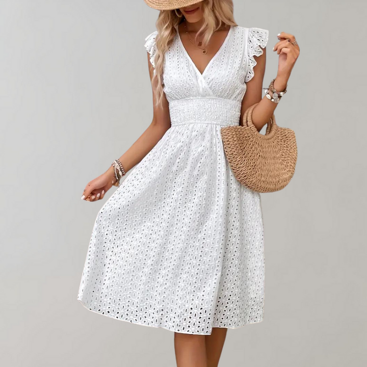 Drune - Elegantes Sommerkleid mit Rüschen
