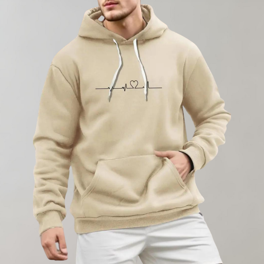 Drune | Bequemer Kleiner Herz Kapuzenpullover