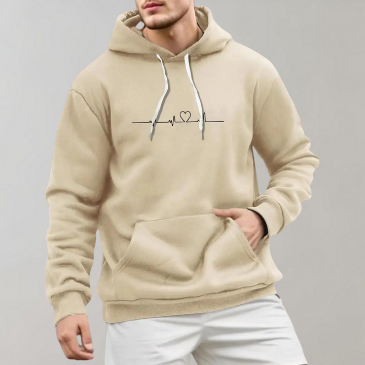 Drune | Bequemer Kleiner Herz Kapuzenpullover