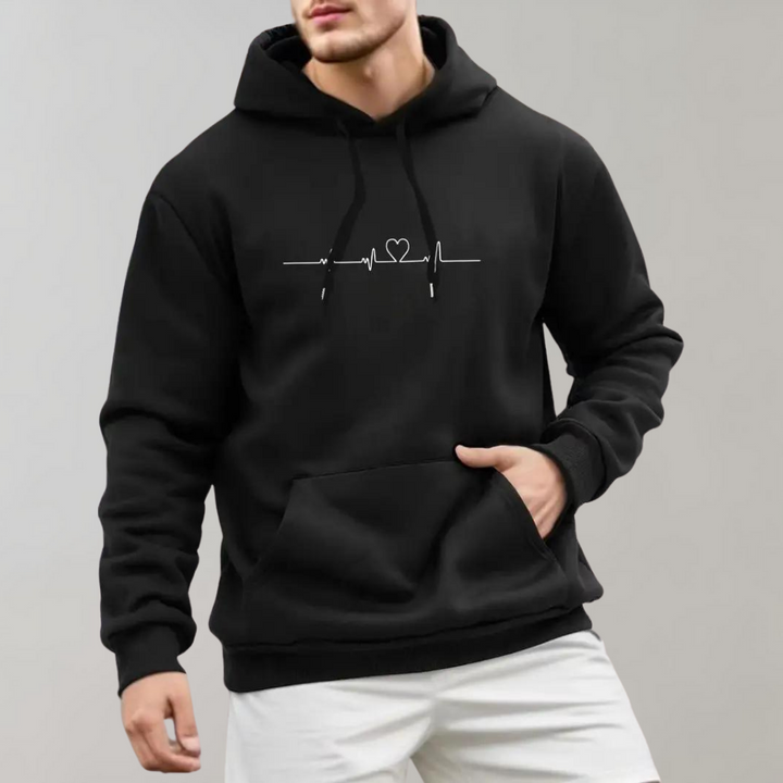 Drune | Bequemer Kleiner Herz Kapuzenpullover