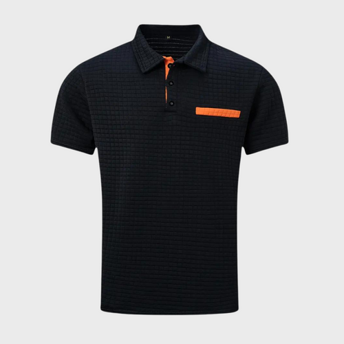 Drune - Texturiertes Poloshirt