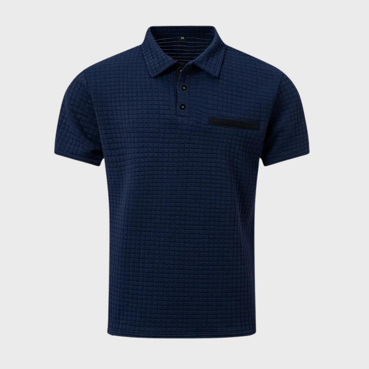 Drune - Texturiertes Poloshirt