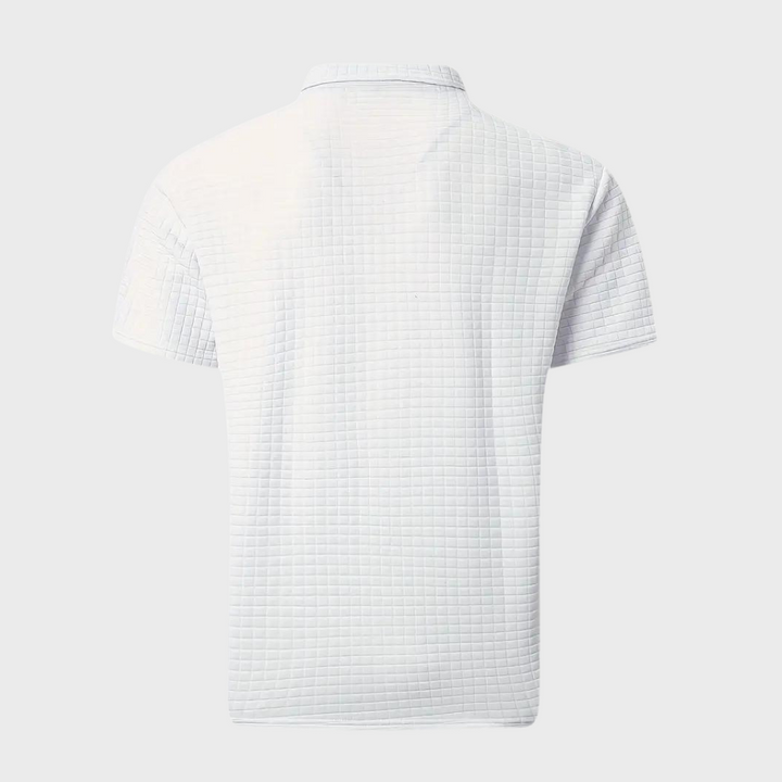 Drune - Texturiertes Poloshirt