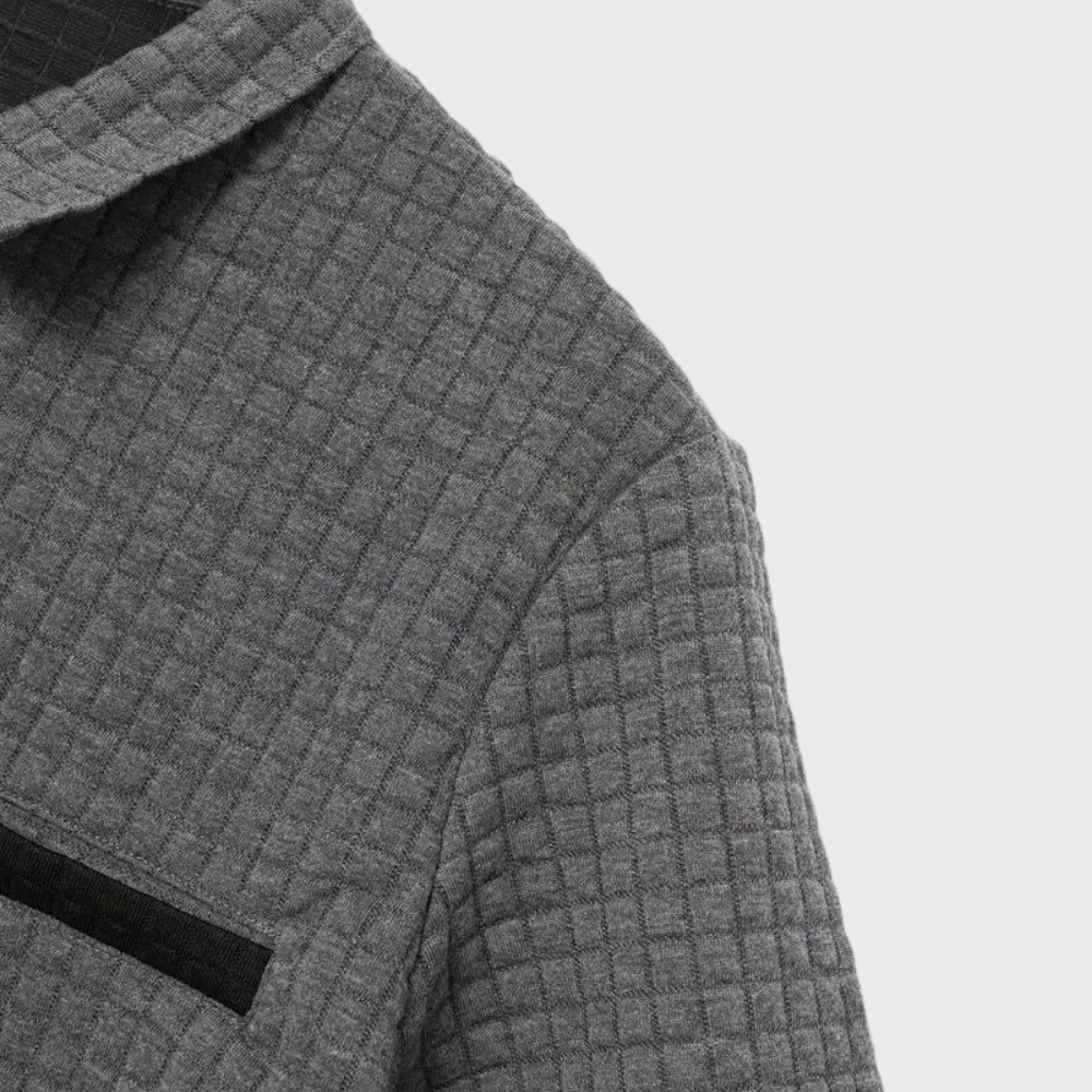 Drune - Texturiertes Poloshirt