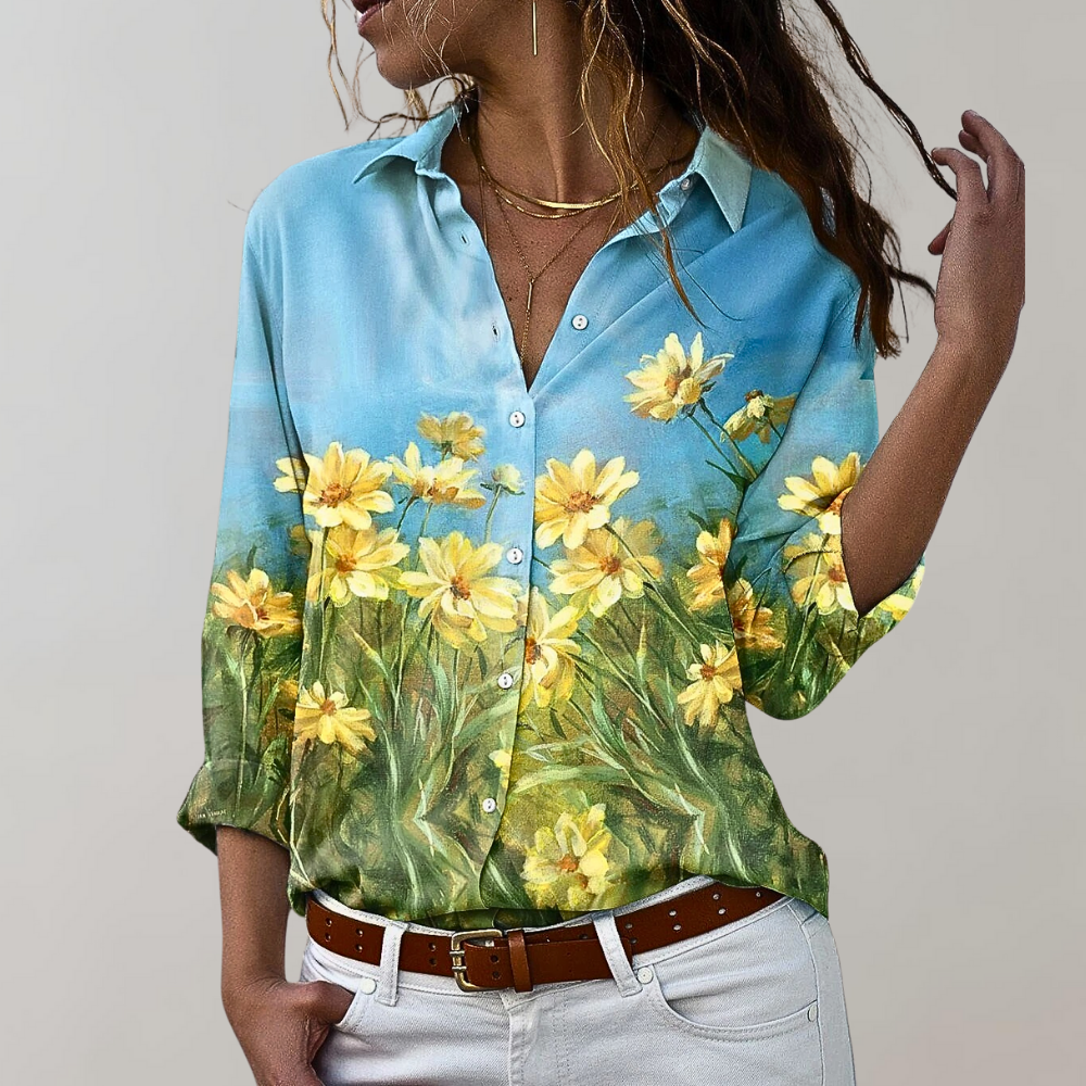 Drune | Paisley Print Knopfbluse für Damen