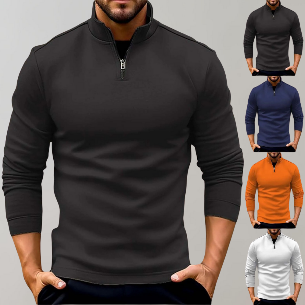 Drune | Herrenpullover mit Reißverschluss