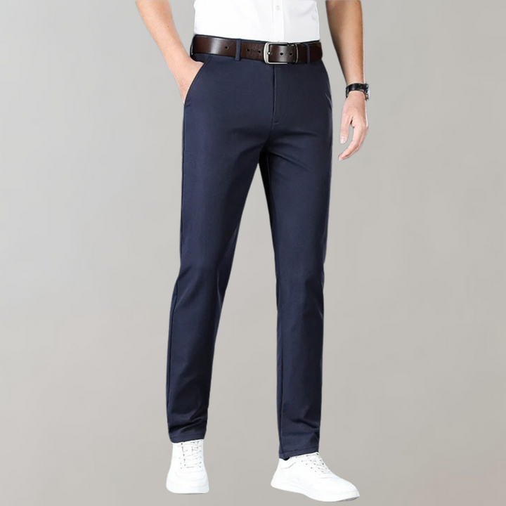 Drune | Chinos Slim Fit Baumwollmischung Flache Front Business Lässig Stil
