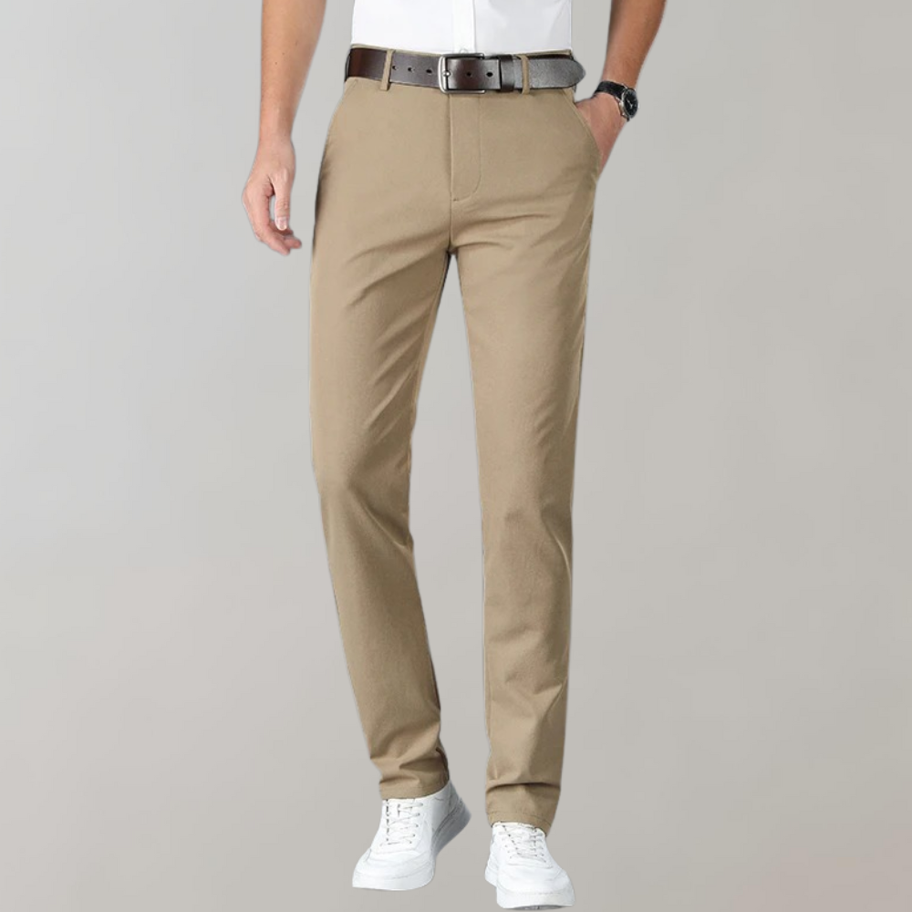 Drune | Chinos Slim Fit Baumwollmischung Flache Front Business Lässig Stil