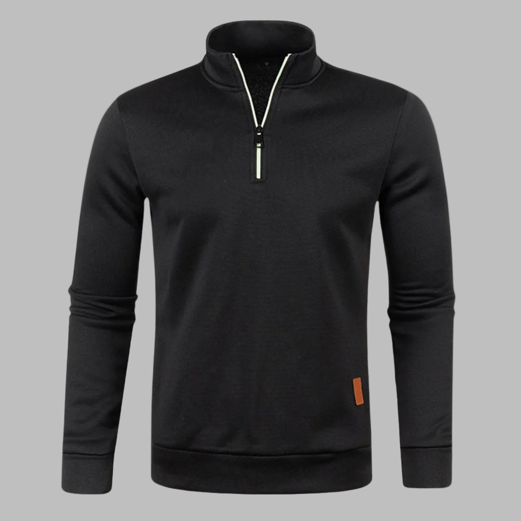 Drune | Herren Sommerpullover mit Reißverschluss