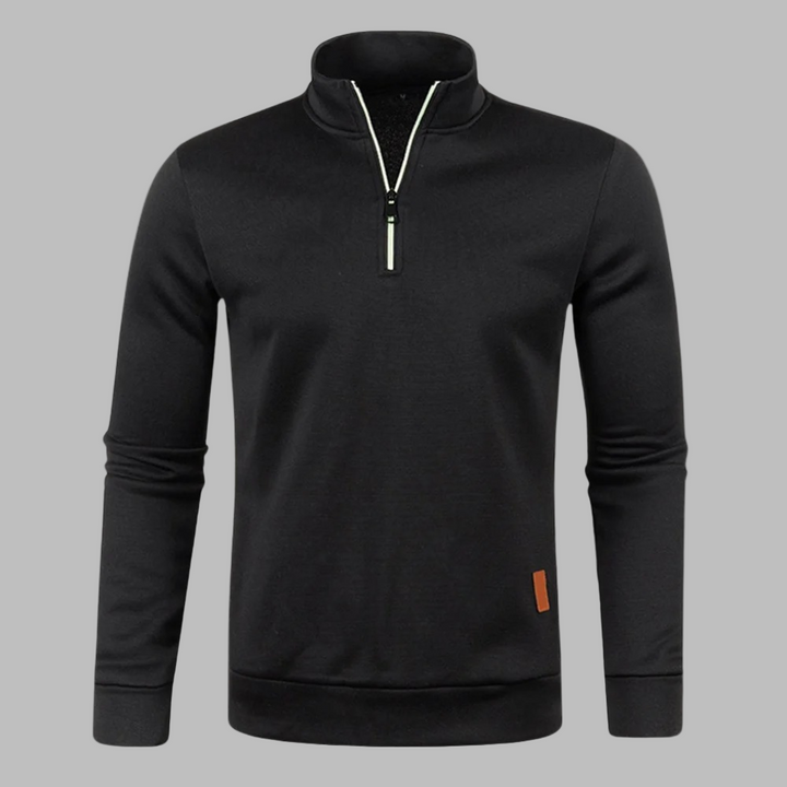 Drune | Herren Sommerpullover mit Reißverschluss
