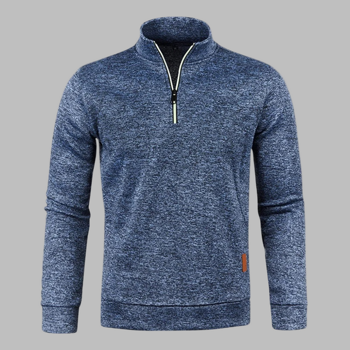 Drune | Herren Sommerpullover mit Reißverschluss