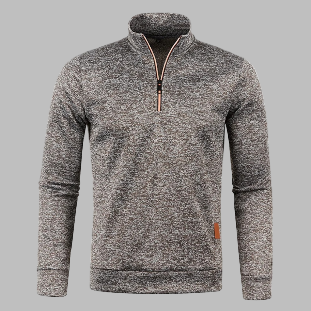 Drune | Herren Sommerpullover mit Reißverschluss