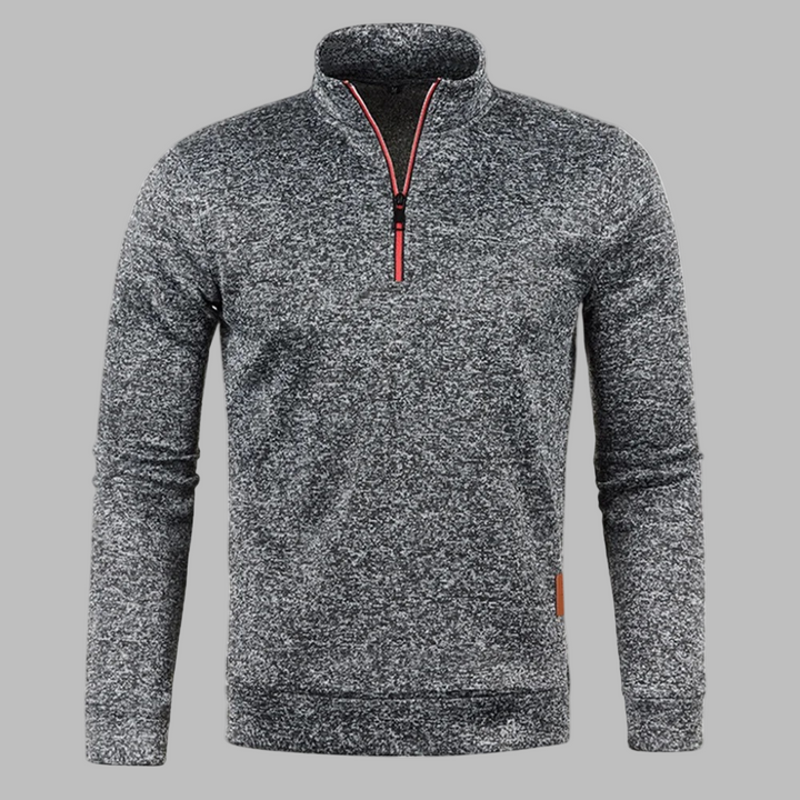 Drune | Herren Sommerpullover mit Reißverschluss