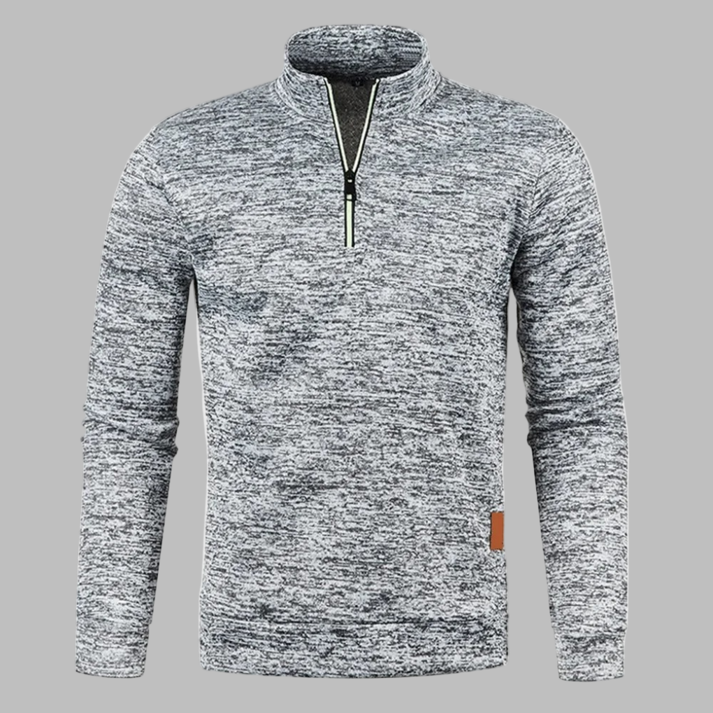 Drune | Herren Sommerpullover mit Reißverschluss