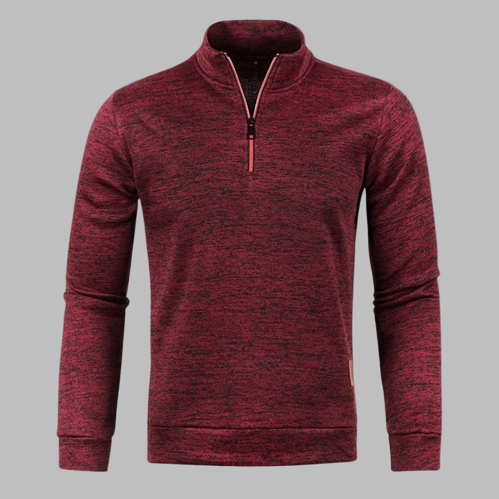 Drune | Herren Sommerpullover mit Reißverschluss