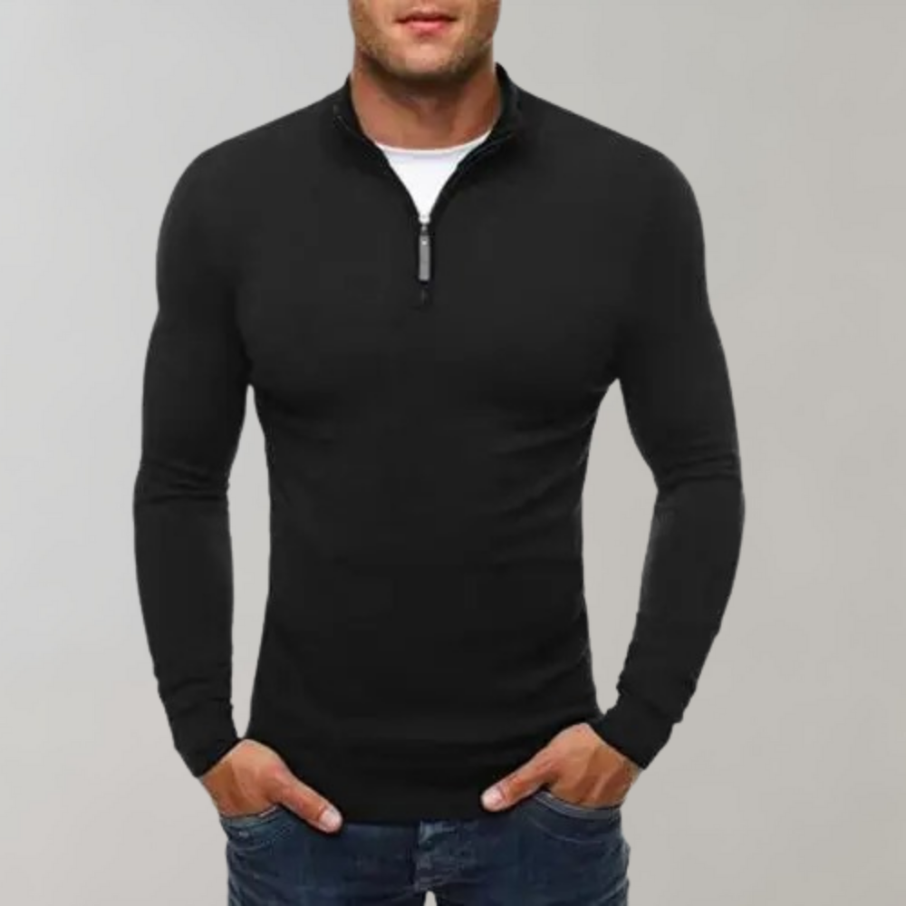 Drune | Herren Kapuzenpullover Mit Reißverschluss Detail