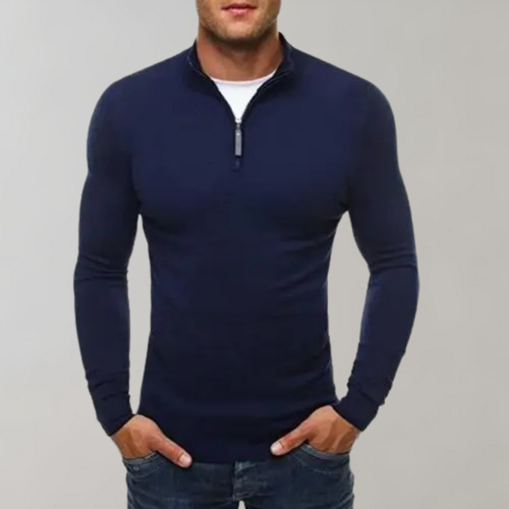 Drune | Herren Kapuzenpullover Mit Reißverschluss Detail