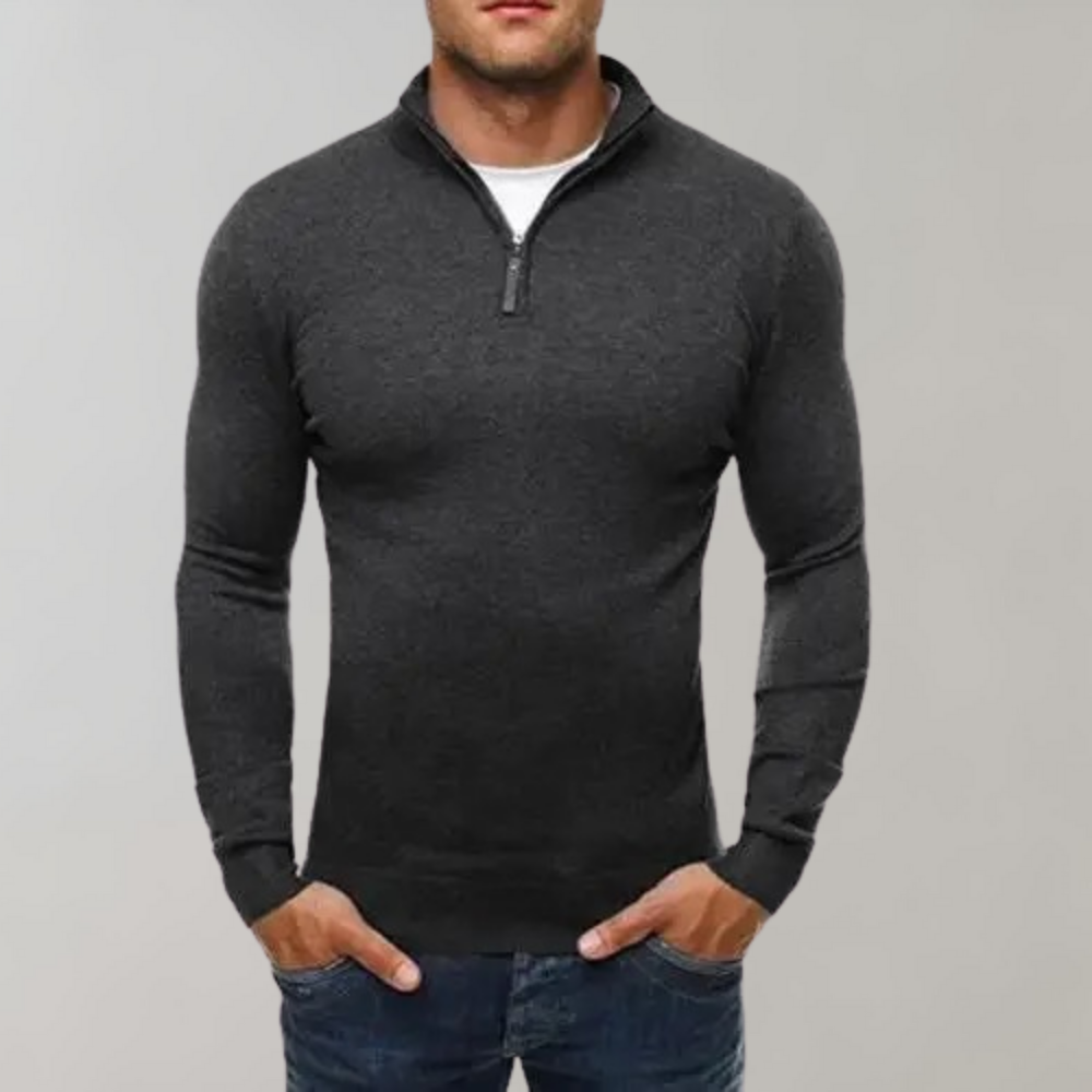 Drune | Herren Kapuzenpullover Mit Reißverschluss Detail