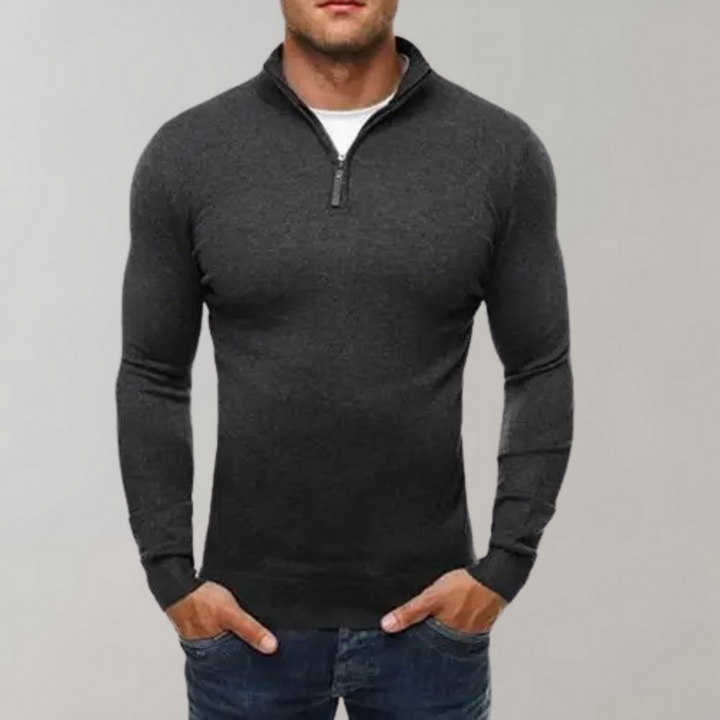 Drune | Herren Kapuzenpullover Mit Reißverschluss Detail