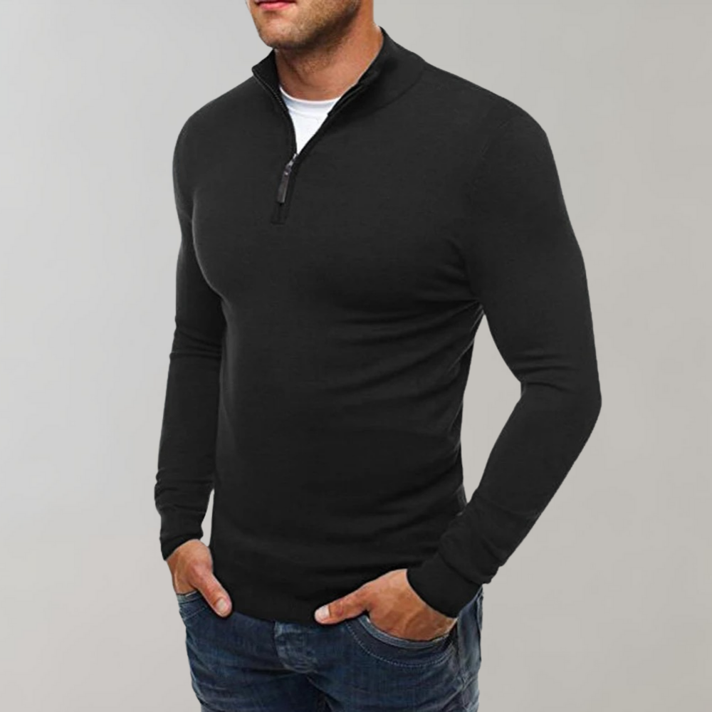Drune | Herren Kapuzenpullover Mit Reißverschluss Detail