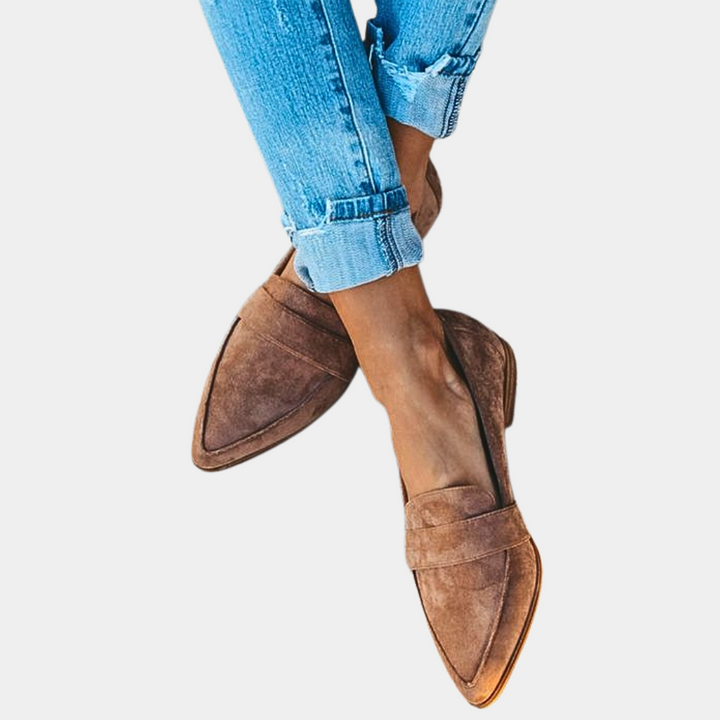 Drune | Slipper Loafers Wildlederlook Für Damen