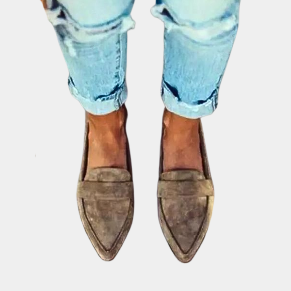 Drune | Slipper Loafers Wildlederlook Für Damen