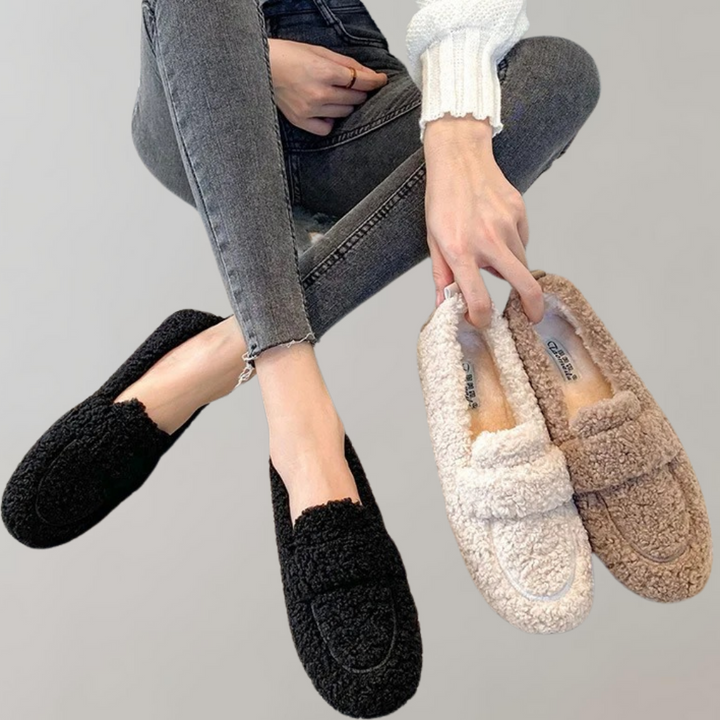 Drune |  Weicher Plüsch-Slipper für Damen