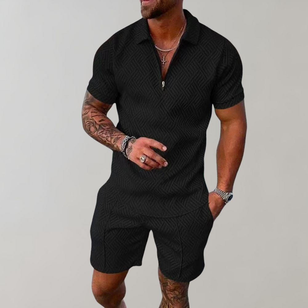 Drune | Polo- und Shorts-Set für Herren