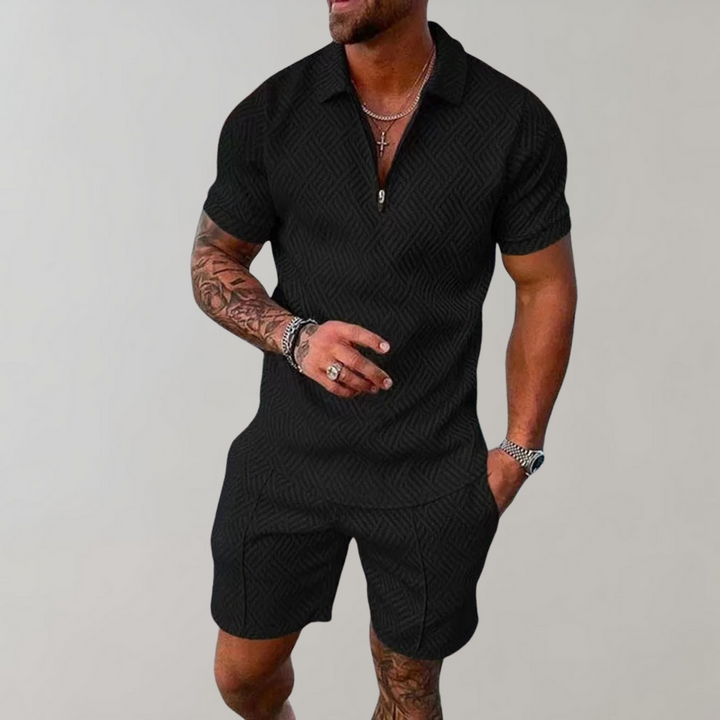 Drune | Polo- und Shorts-Set für Herren