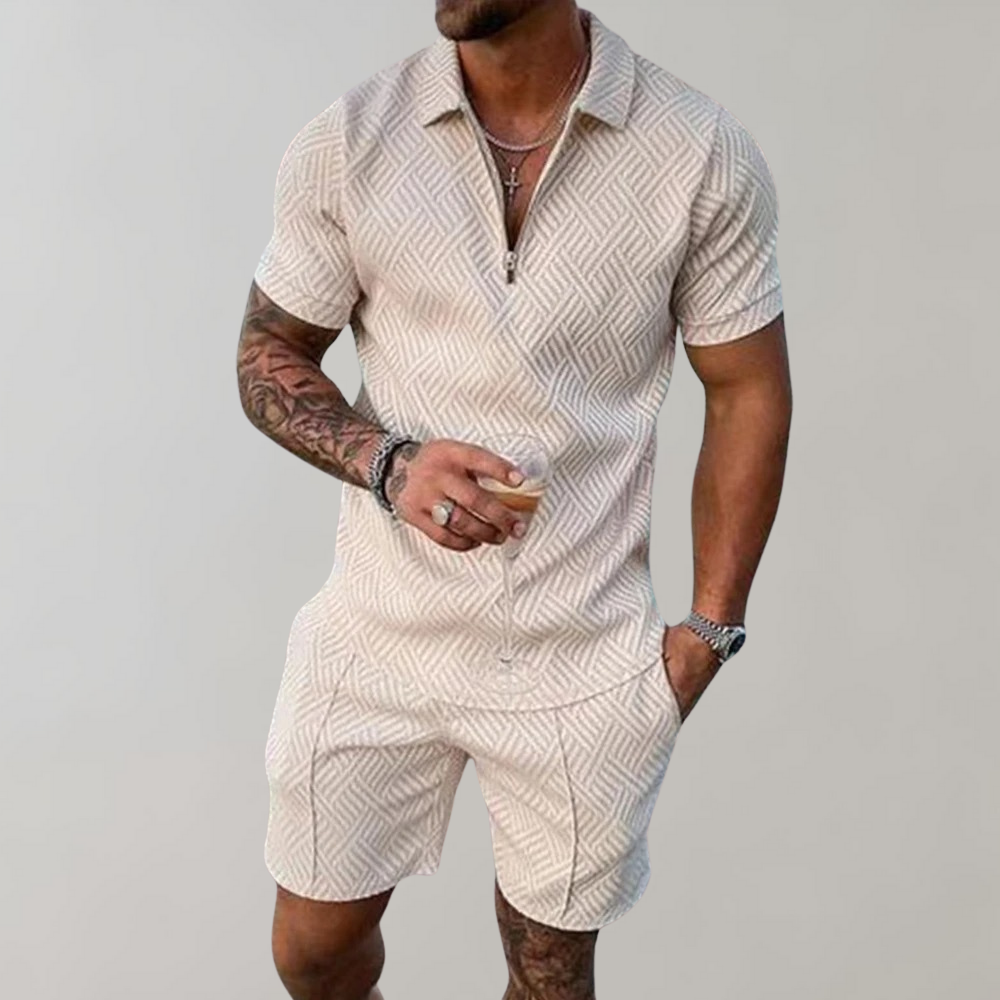 Drune | Polo- und Shorts-Set für Herren