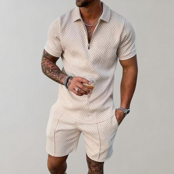 Drune | Polo- und Shorts-Set für Herren