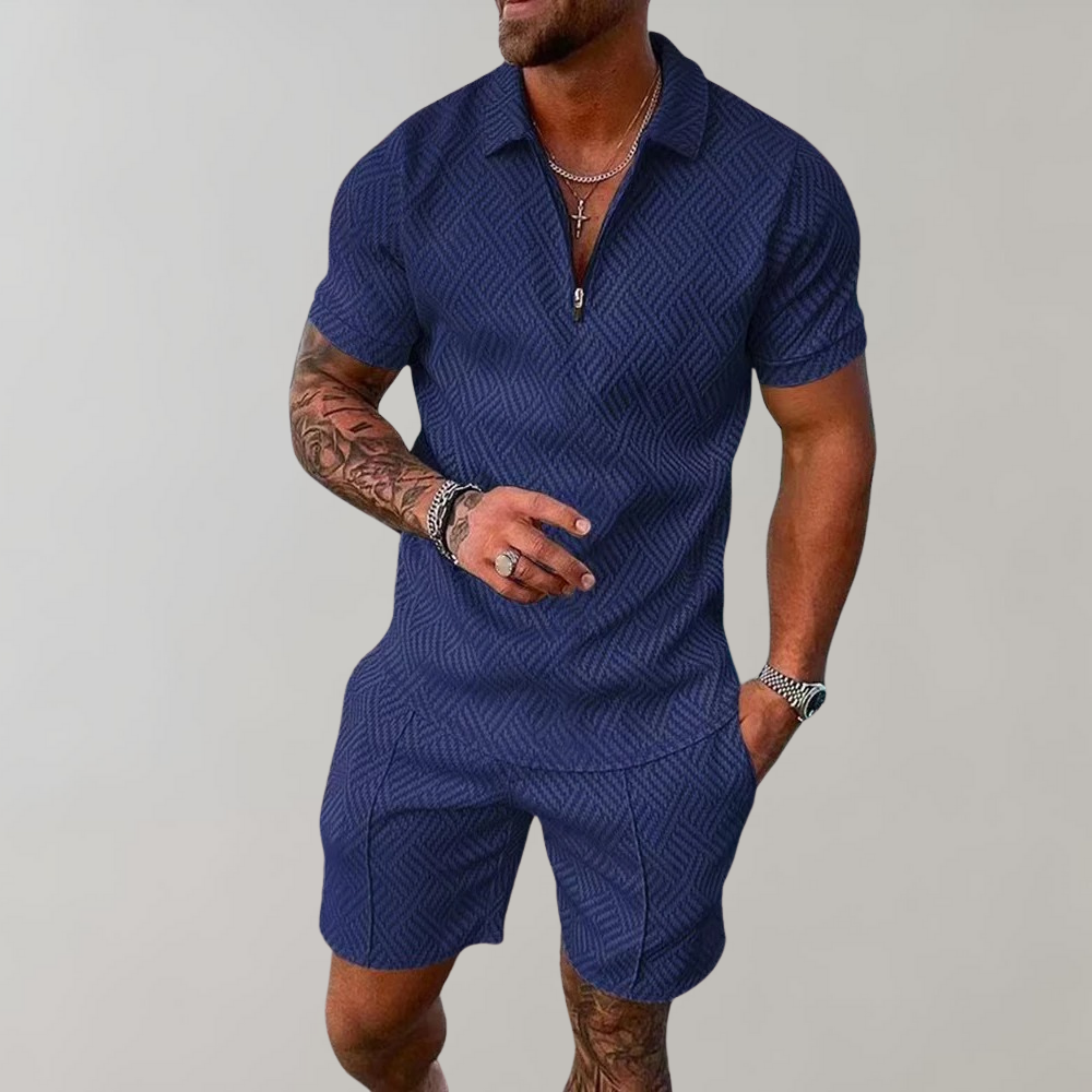 Drune | Polo- und Shorts-Set für Herren