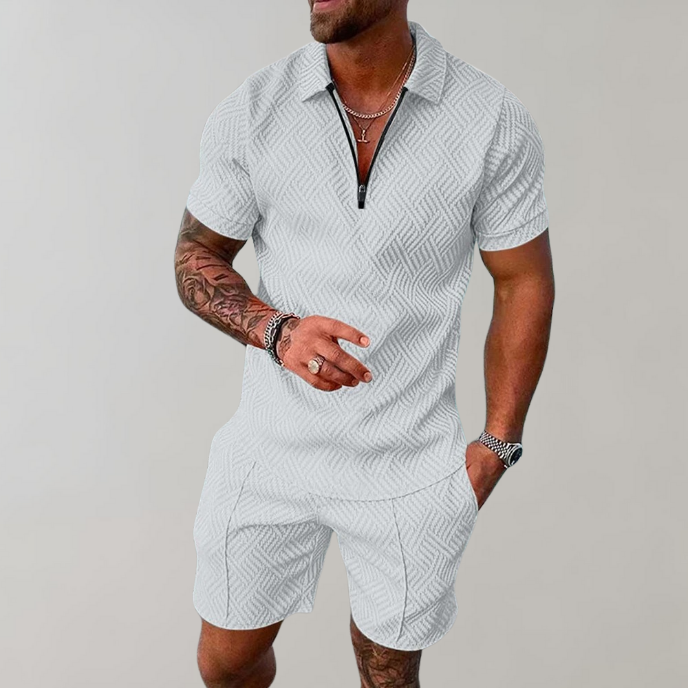 Drune | Polo- und Shorts-Set für Herren