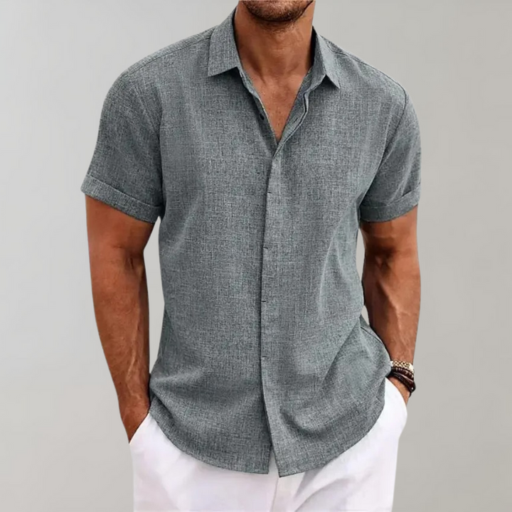 Drune | Einfarbiges Poloshirt für Männer