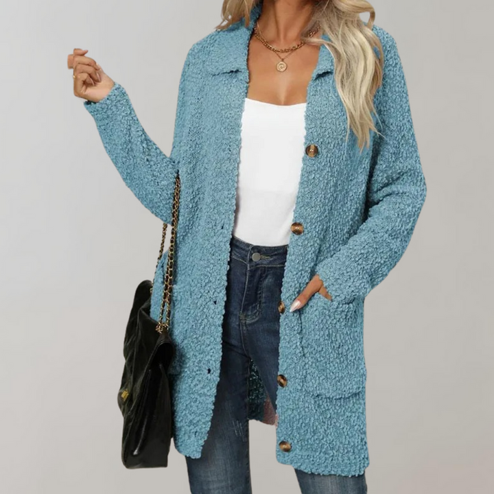 Drune | Frauen Freizeit Langer Cardigan mit Taschen