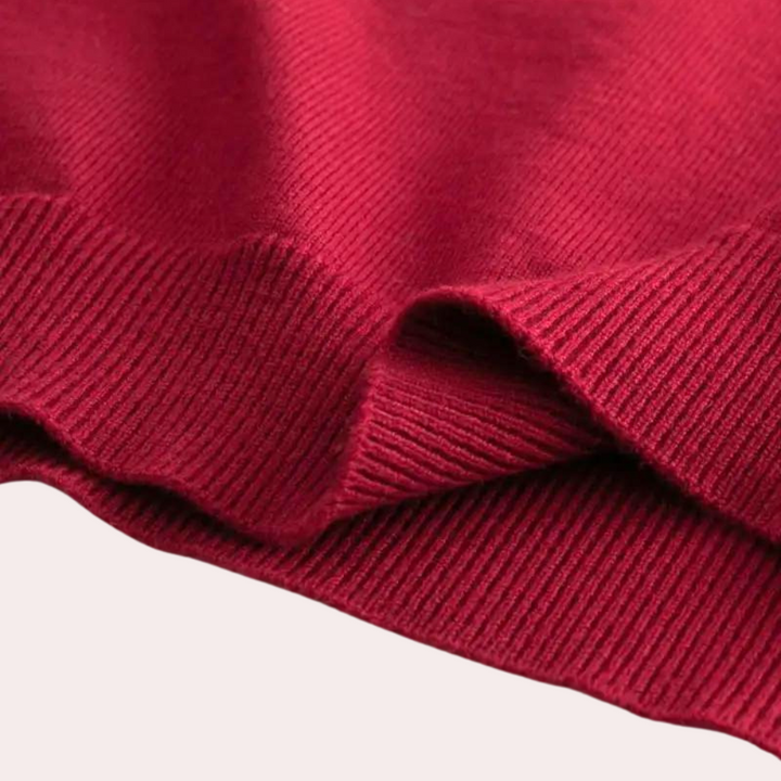Drune | Roter Herrenpullover