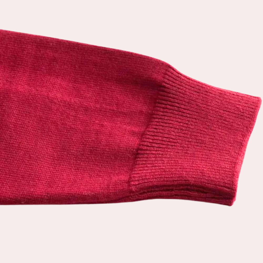 Drune | Roter Herrenpullover