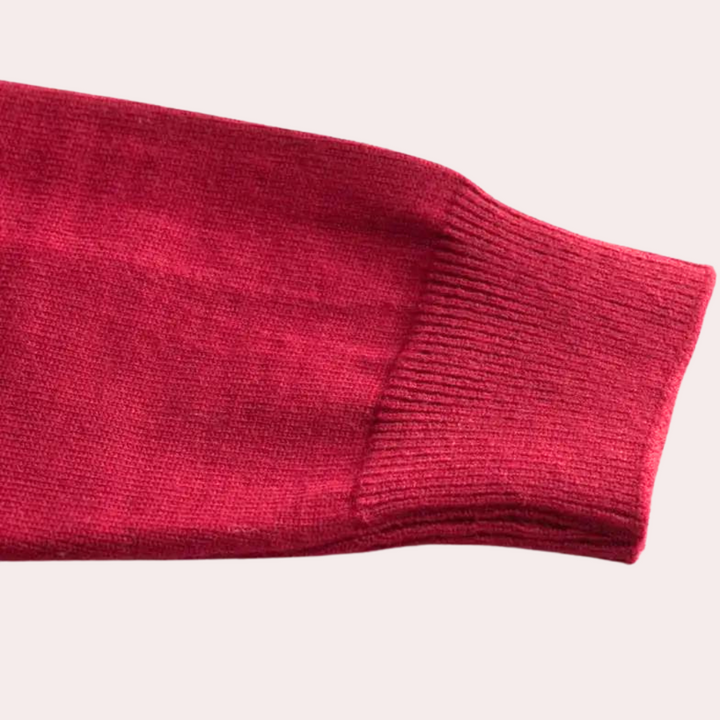Drune | Roter Herrenpullover