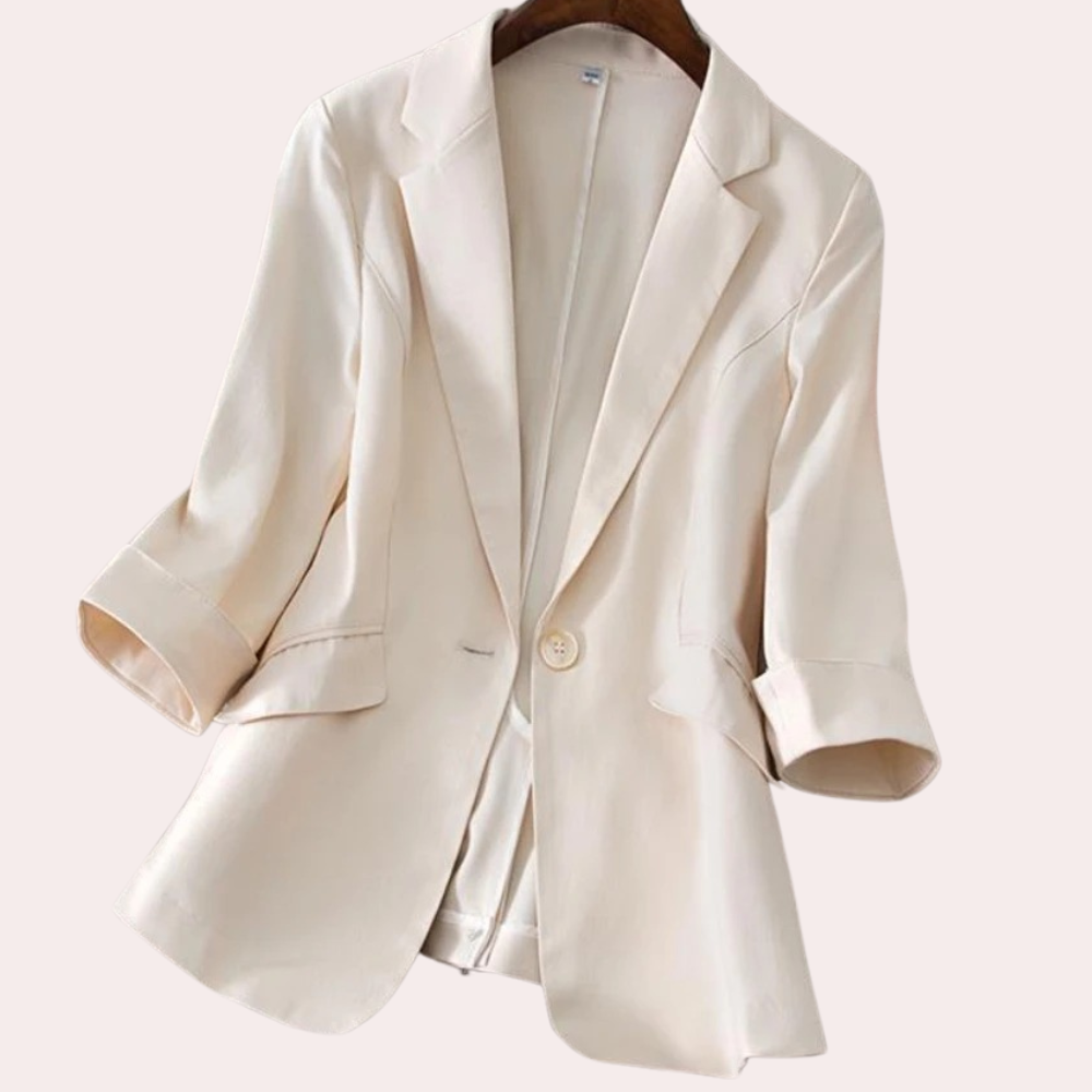Drune | Blazer mit 3/4 Ärmeln Polyester Elegant und Vielseitig