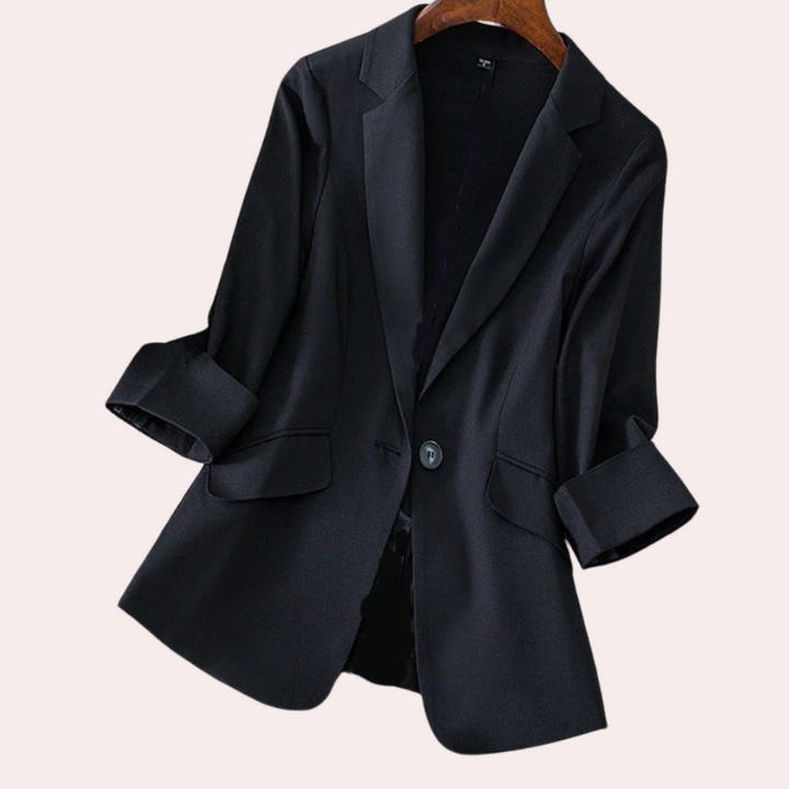 Drune | Blazer mit 3/4 Ärmeln Polyester Elegant und Vielseitig