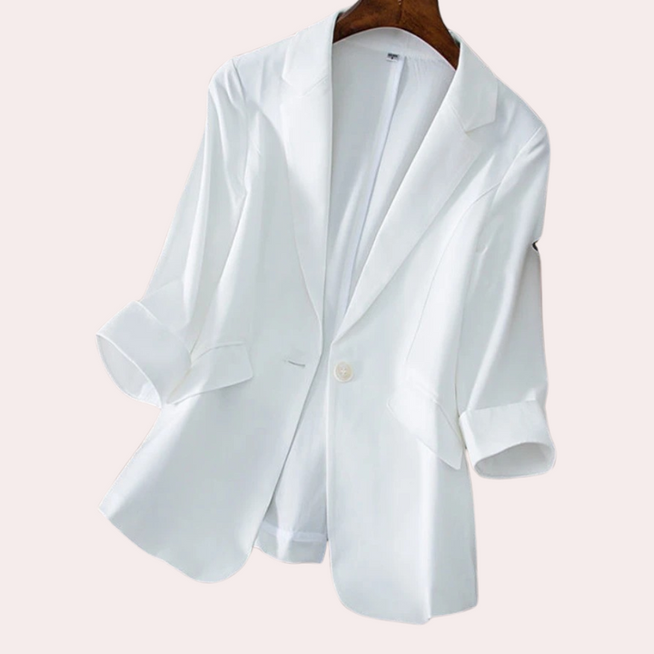 Drune | Blazer mit 3/4 Ärmeln Polyester Elegant und Vielseitig