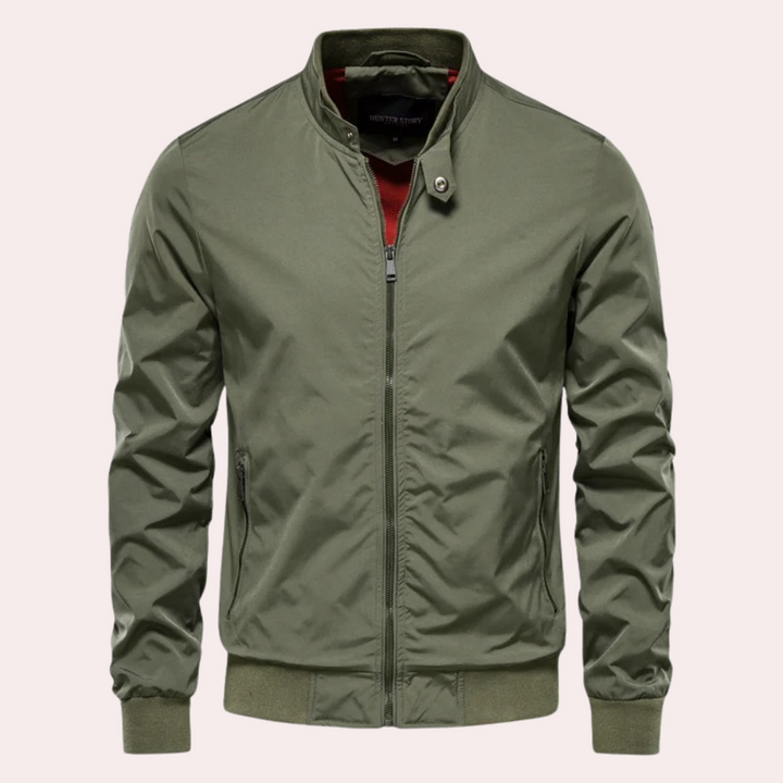 Drune | Herren Sommerjacke mit Stehkragen und Reißverschluss