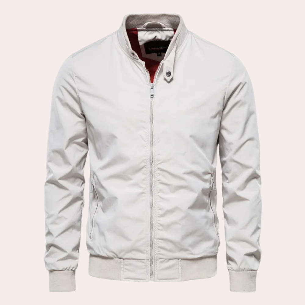 Drune | Herren Sommerjacke mit Stehkragen und Reißverschluss