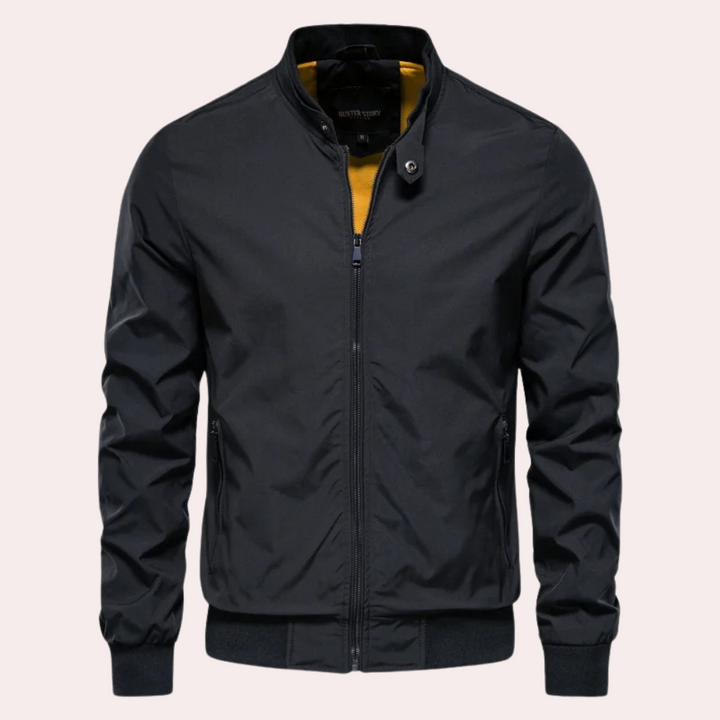 Drune | Herren Sommerjacke mit Stehkragen und Reißverschluss