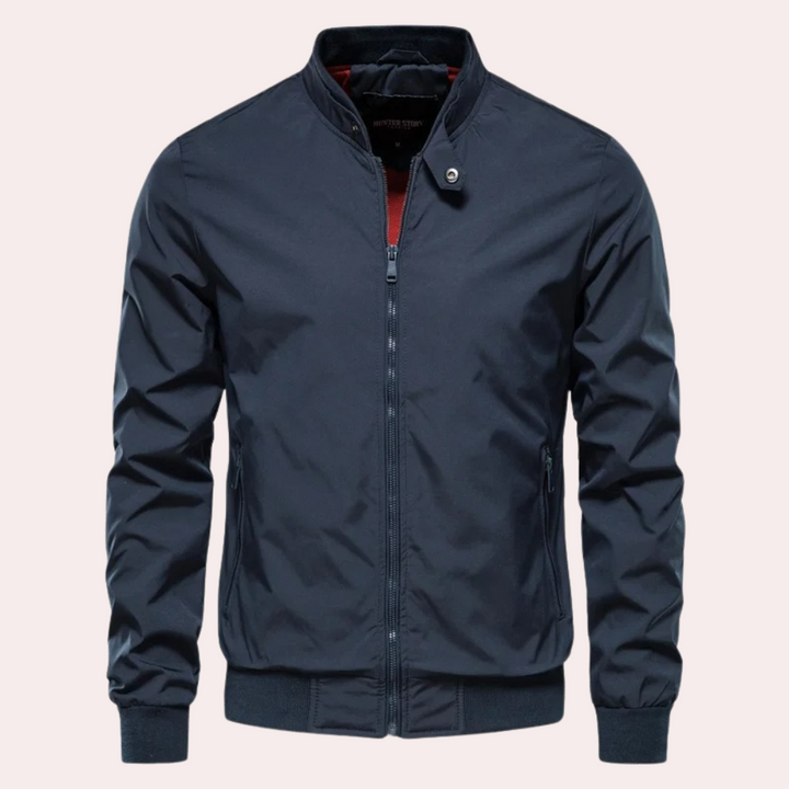 Drune | Herren Sommerjacke mit Stehkragen und Reißverschluss