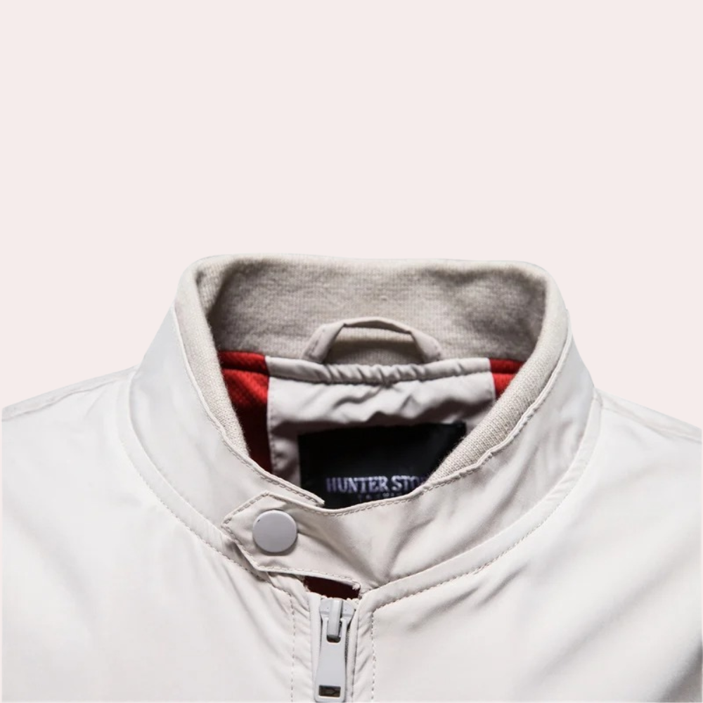 Drune | Herren Sommerjacke mit Stehkragen und Reißverschluss