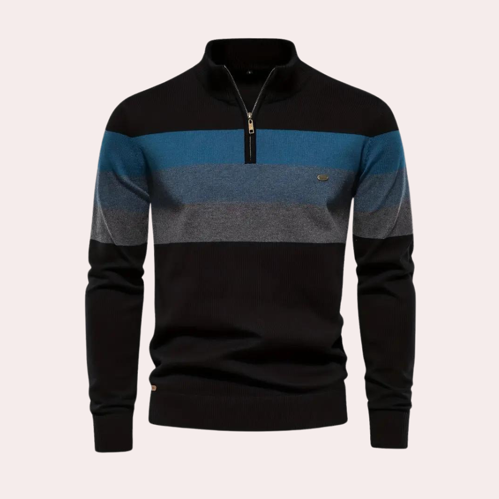 Drune | Stylischer Color Block Kapuzenpullover